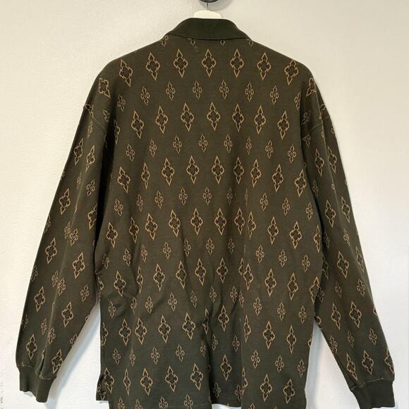 Matinique Geometric Print LS Polo XL - Picture 2 of 10